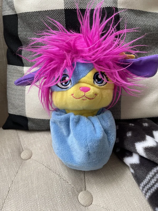 Lulu the Popple – Peachy‑Sweet Vintage Puffball of Chaos & Cuddles